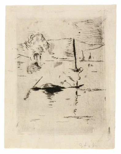The River in the Plain by Édouard Manet, print, 1874