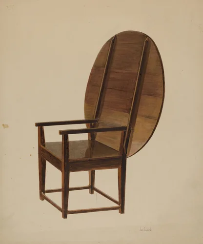 Combination Table and Chair (as chair) by Joseph Sudek, index of american design, 1938