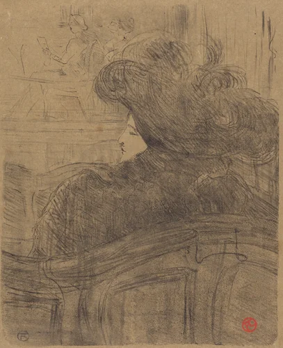 Cléo de Mérode by Henri de Toulouse-Lautrec, print, 1896