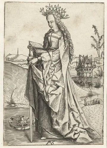 Heilige Catharina van Alexandrië by Unknown, print, 1500-1503