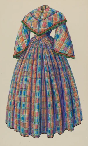 Visiting Gown by Hans Mangelsdorf, index of american design, 1938