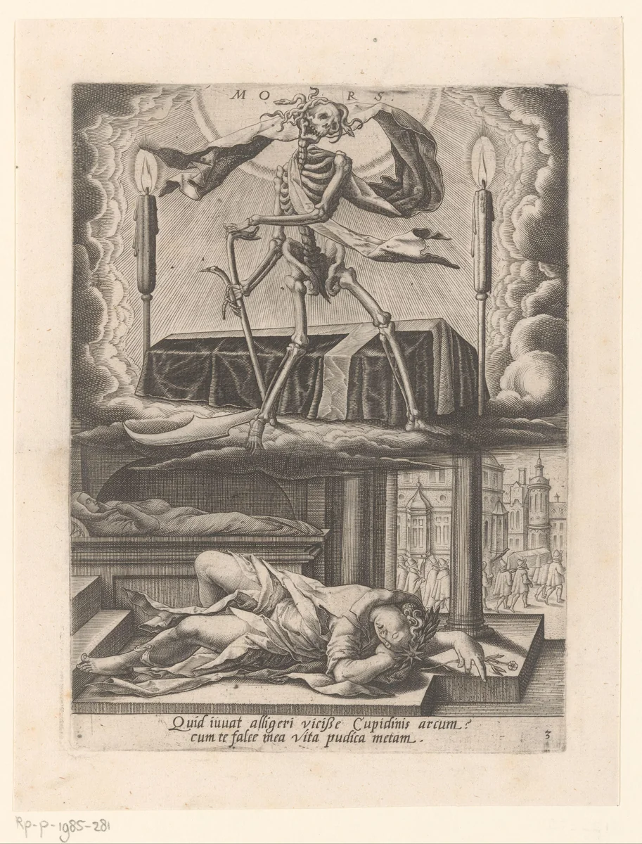 Triomf der dood by Matthäus Greuter, print, 1596