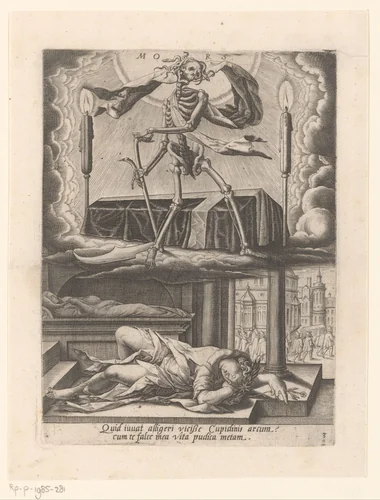 Triomf der dood by Matthäus Greuter, print, 1596