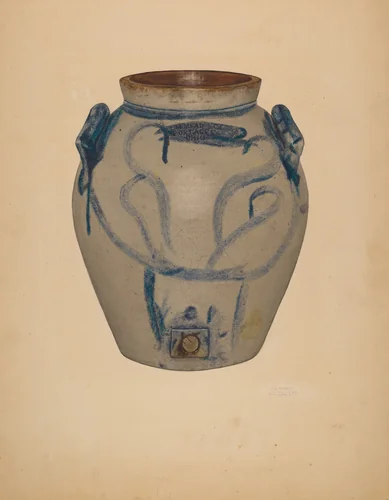 Cask by Richard Barnett, index of american design, 1937