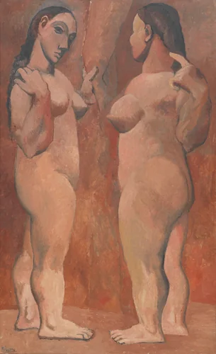 Two Nudes by Pablo Picasso, painting, 1906