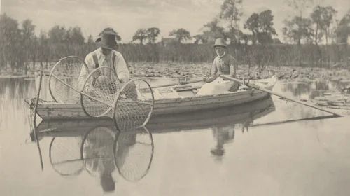Setting the Bow-Net by T. F. Goodall, Peter Henry Emerson, photograph, 1886