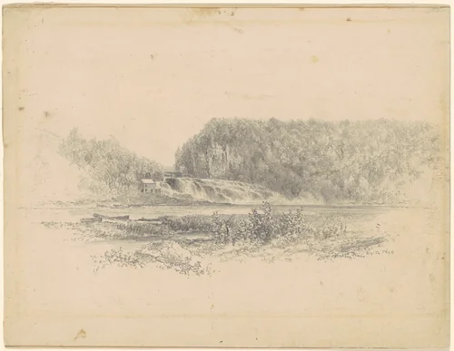 Hudson River by Homer Dodge Martin, drawing, 1860