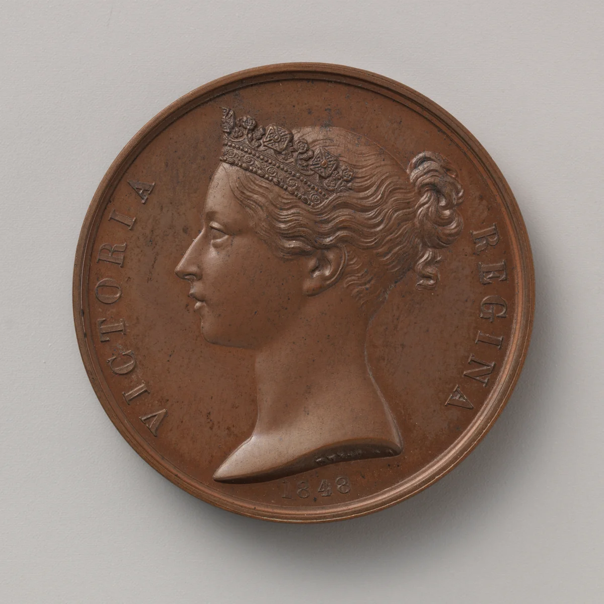 Naval General Service Medal by William Wyon, metalwork, 1848