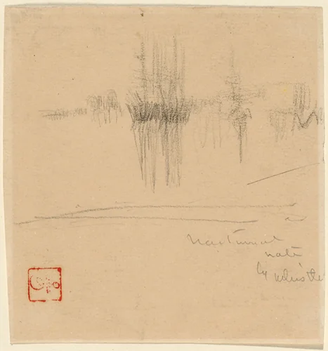 Nocturnal Note by James McNeill Whistler, drawing, 1880