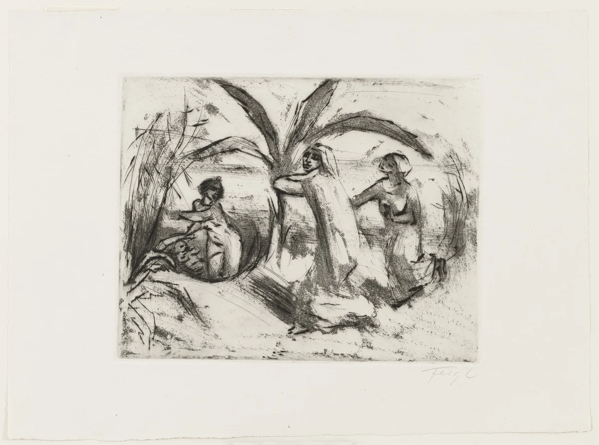 The Finding of Moses (Die Auffindung Moses) by Friedrich Feigl, print, 1925