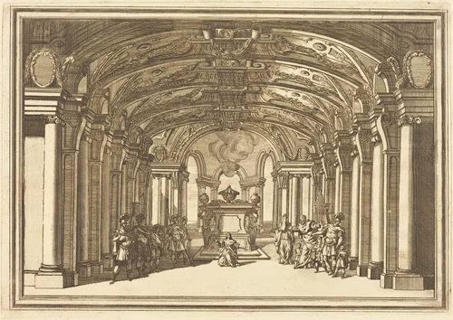 Il Greco in Troia: Plate 8 by Arnold von Westerhout, print, 1651-1725