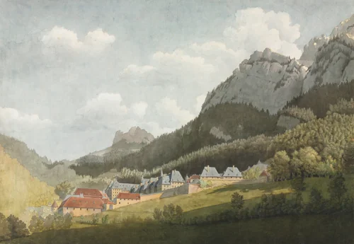 Paysage de la Grande Chartreuse by Jean Lubin Vauzelle, drawing, 1790-1837