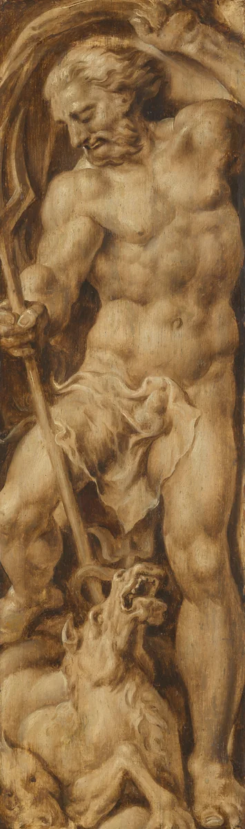 Triomf van het geloof: Neptunus by Maarten van Heemskerck, painting, 1550-1560
