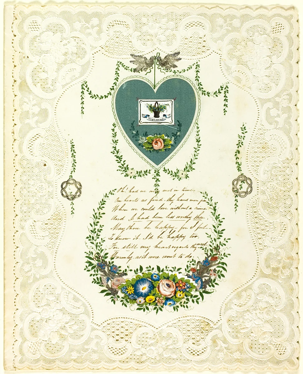 Oh, Had We Only Met in Time (valentine) by George Meek, other, 1845-1855