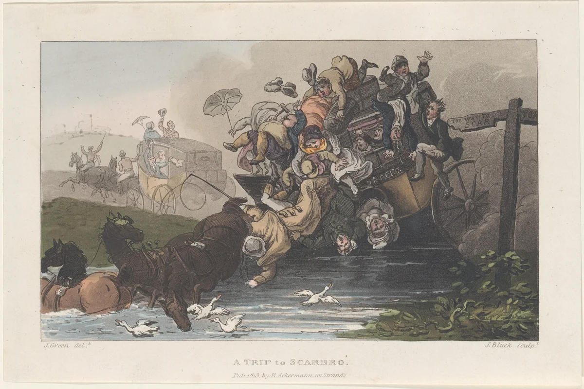 A Trip to Scarbro' by Thomas Rowlandson, print, 1813