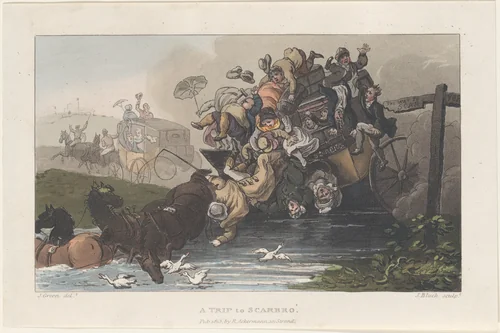 A Trip to Scarbro' by Thomas Rowlandson, print, 1813