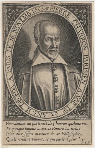 Pierre Charron, French Philosopher by Unknown 19th Century, print, 1603