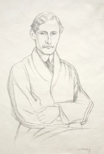 J. E. Spingarn by William Rothenstein, print, 1911