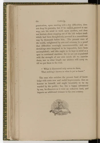 Tailpiece (page 64) from The Fables of Aesop by Thomas Bewick, illustrated book, 1818