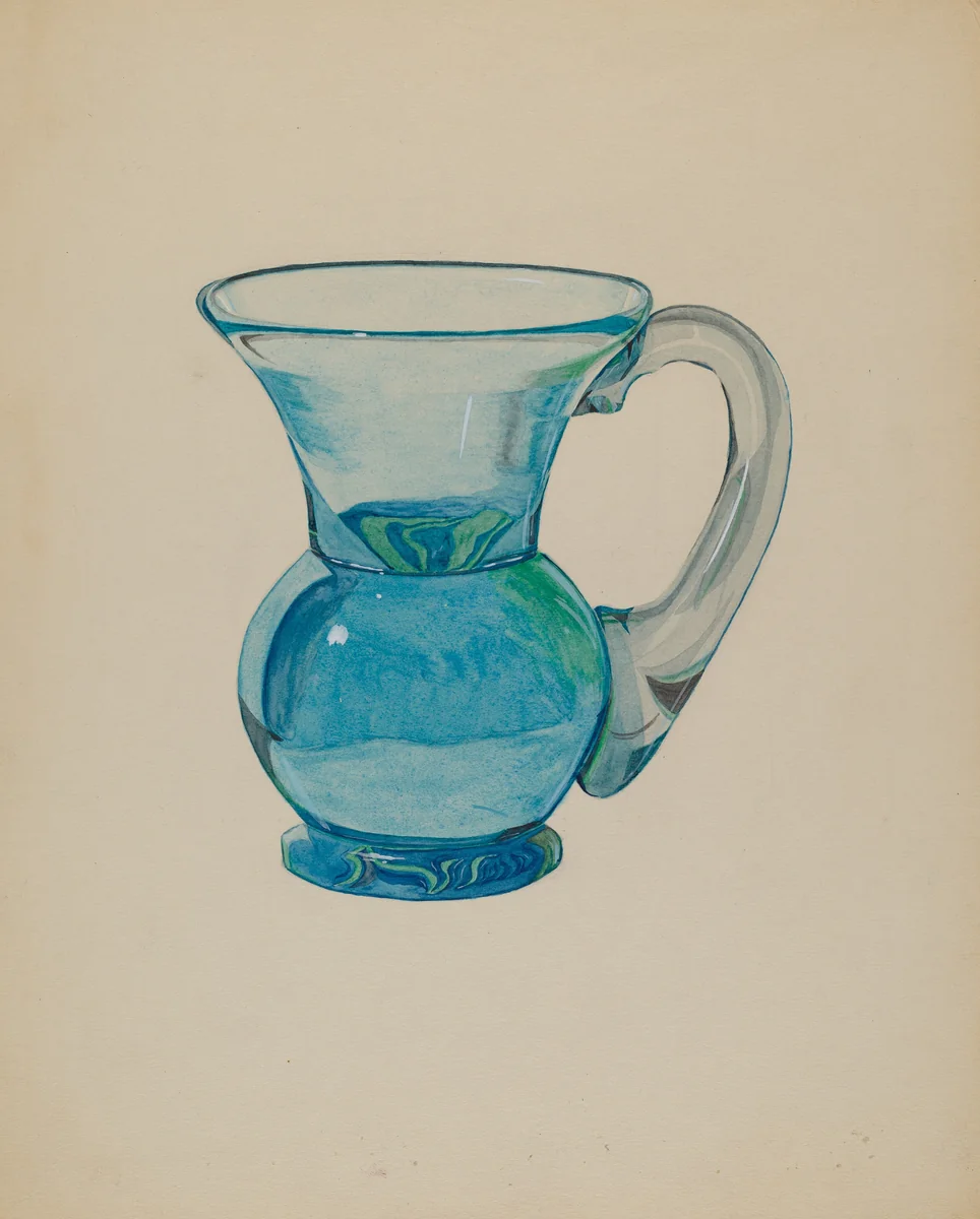 Miniature Cup (Blue) by Dorothy Posten, index of american design, 1937