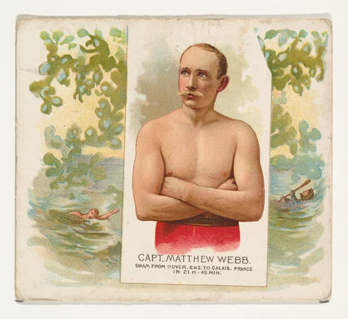 Captain Matthew Webb, Swam From Dover, England to Calais, France, from World's Champions, Second Series (N43) for Allen & Ginter Cigarettes by Allen & Ginter, print, 1888
