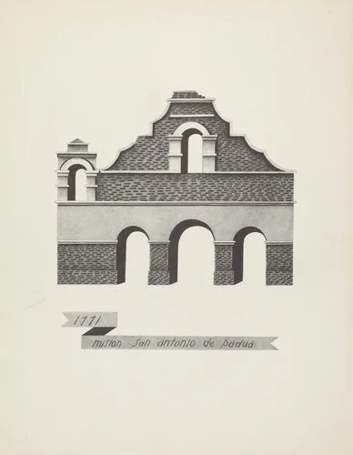 Mision San Antonio de Padua by James Jones, index of american design, 1912-1942