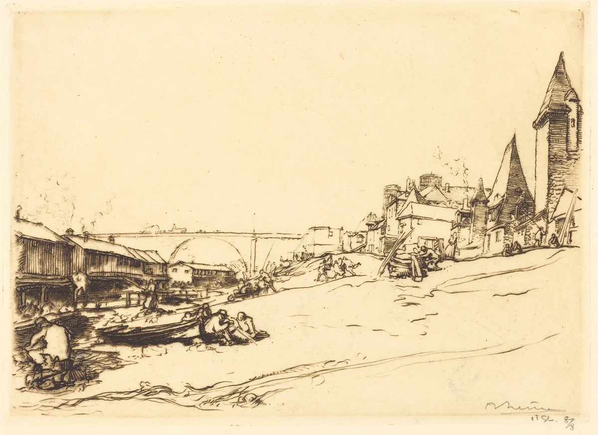 Angers - The House of the King of Poland (Angers - La maison du roi de Pologne) by Auguste Lepère, print, 1912