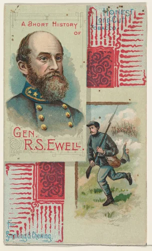 A Short History of General R. S. Ewell, from the Histories of Generals series (N114) issued by W. Duke, Sons & Co. to promote Honest Long Cut Smoking and Chewing Tobacco by W. Duke, Sons & Co., print, 1888
