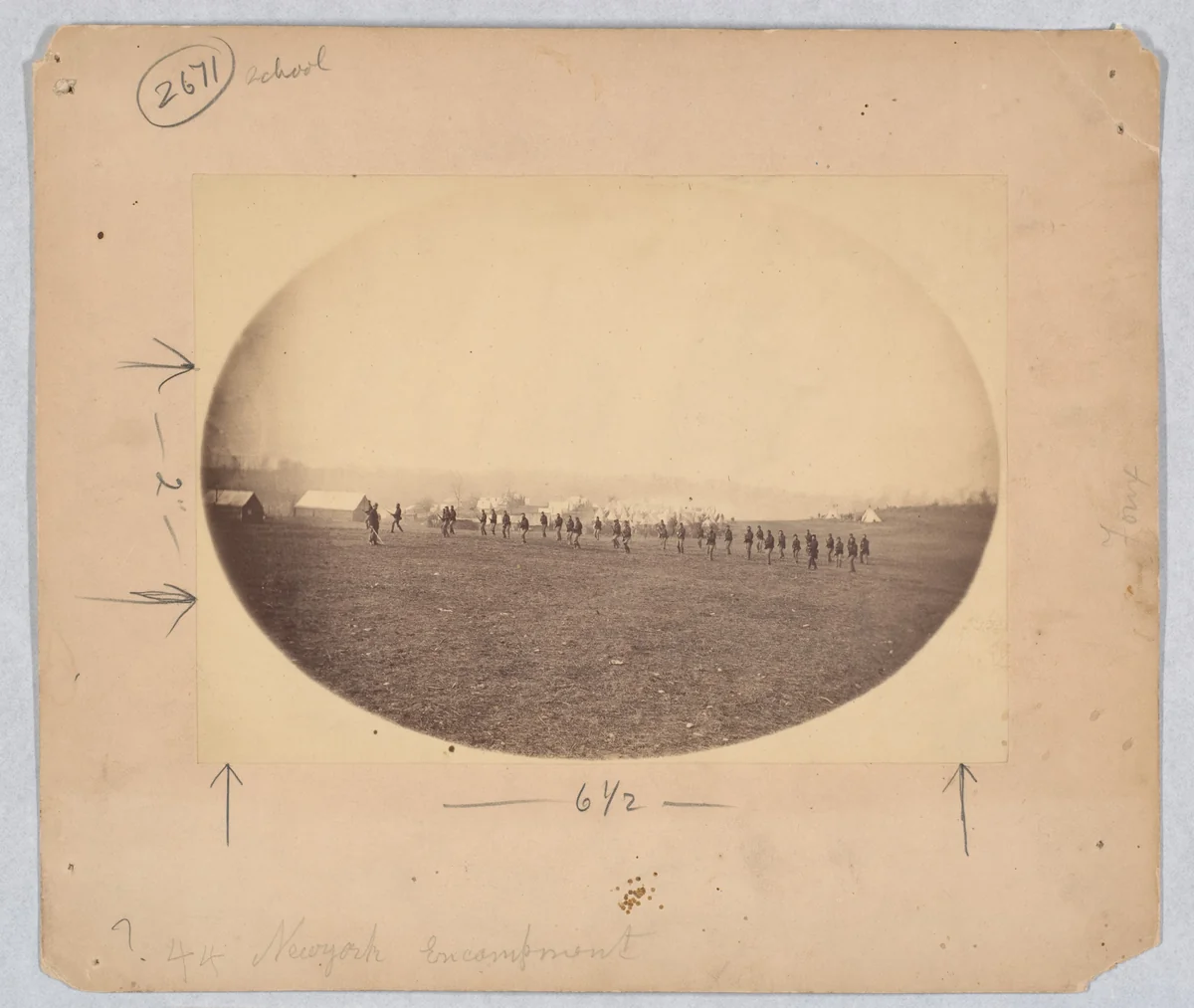 [Bayonet Drill] by Egbert Guy Fowx, photograph, 1861-1865