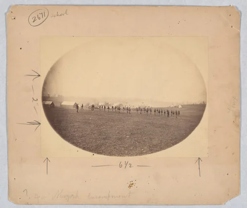 [Bayonet Drill] by Egbert Guy Fowx, photograph, 1861-1865