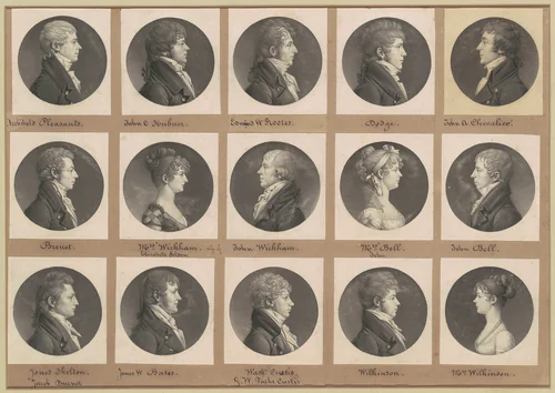 Saint-Mémin Collection of Portraits, Group 43 by Charles B. J. Févret de Saint-Mémin, volume, 1807-1808