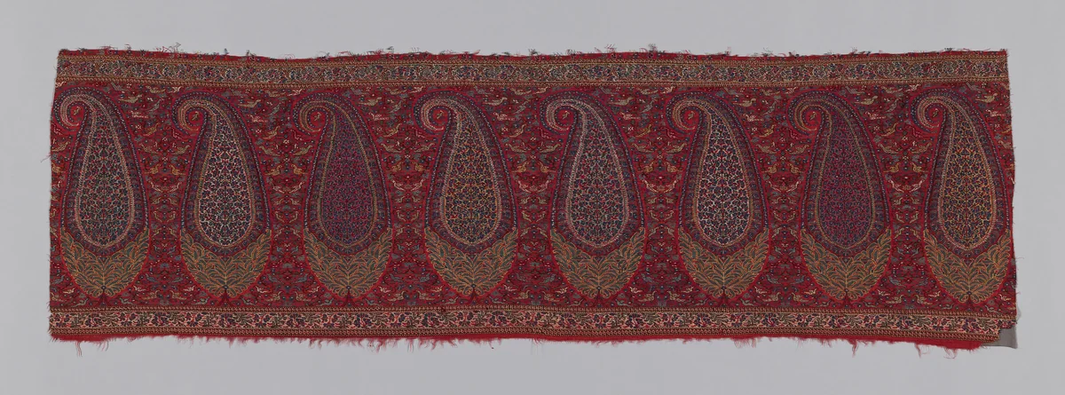 Shawl Border (Pallu) by India Kashmir, textile, 1810-1830