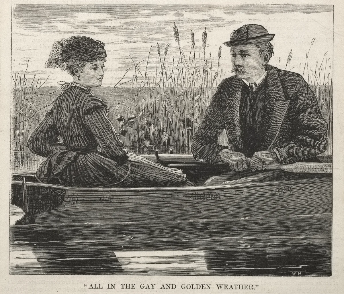 "All in the Gay and Golden Weather" by Winslow Homer, print, 1869