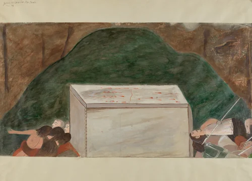 Station of the Cross No. 14: "Jesus is Laid in His Tomb" by William Herbert, index of american design, 1936