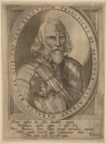 Franciscus de Mendoza by Karel van Sichem, print, 1626