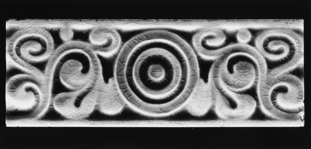 Border Tile by J. and J. G. Low Art Tile Works, artwork, 1882