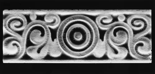 Border Tile by J. and J. G. Low Art Tile Works, artwork, 1882