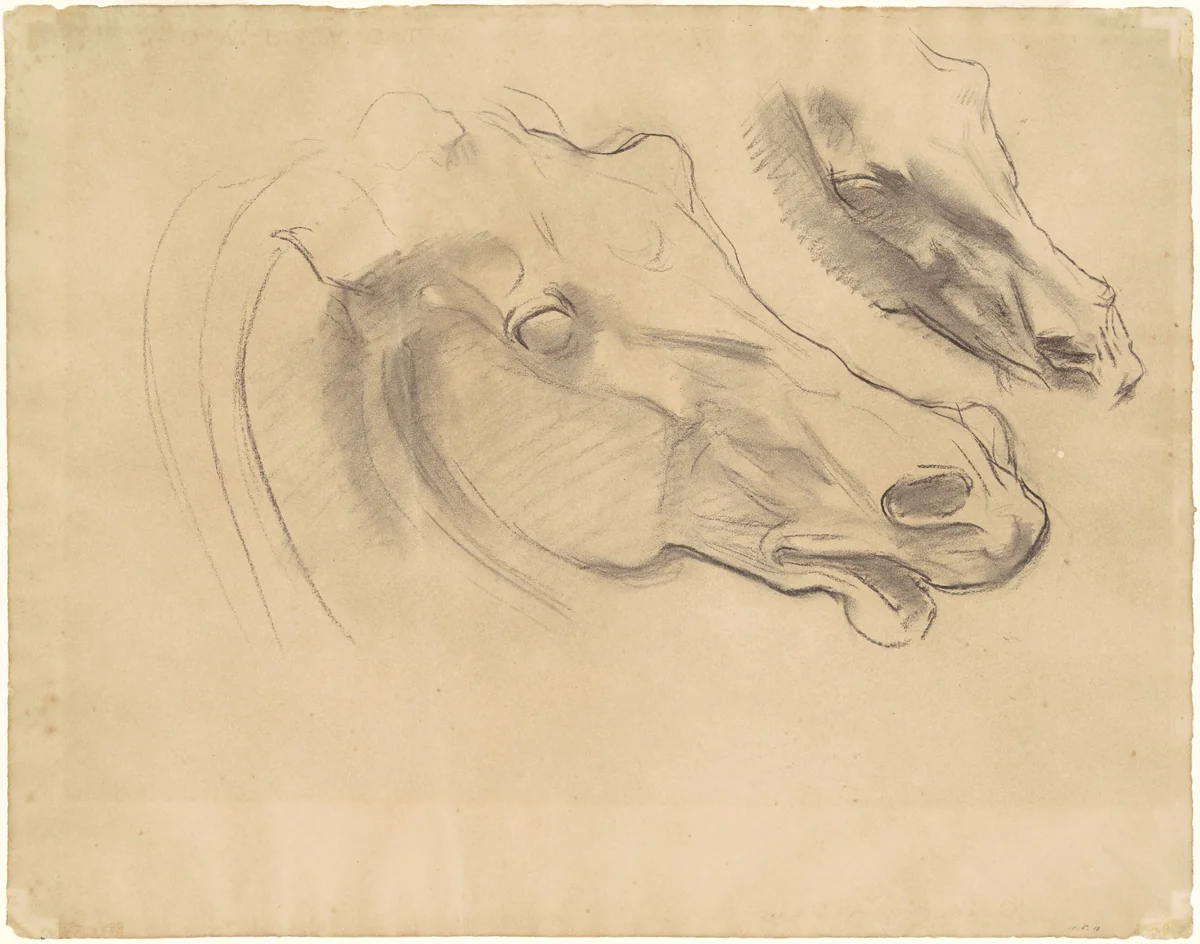 Studies for "Apollo in His Chariot with the Hours" by John Singer Sargent, drawing, 1922-1925