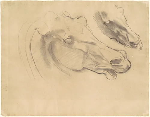 Studies for "Apollo in His Chariot with the Hours" by John Singer Sargent, drawing, 1922-1925
