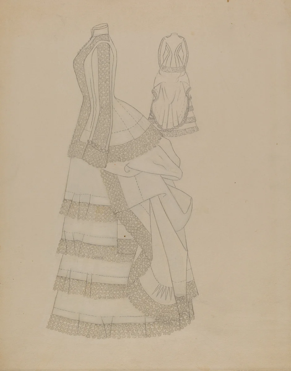 Dress by Catherine Fowler, index of american design, 1936