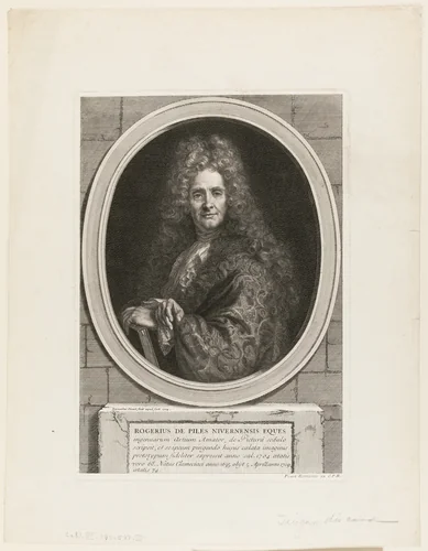 Roger de Piles by Bernard Picart, print, 1704