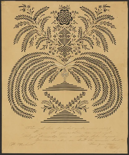 A Condolence Card by Emily Wilcox, print, 1825-1835