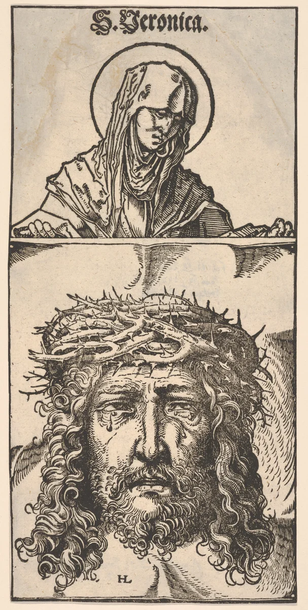 Saint Veronica with the Vernicle by Hans Burgkmair, print, 1498-1531