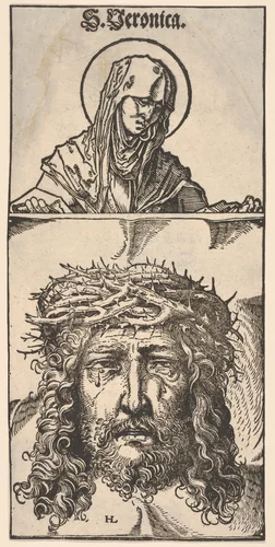 Saint Veronica with the Vernicle by Hans Burgkmair, print, 1498-1531