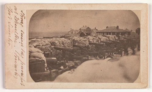 The Evacuation of Fort Sumter, April 1861 by Edward Anthony, photograph, 1861