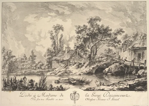 Landscape by Jean-Pierre-Louis-Laurent Hoüel, print, 1759