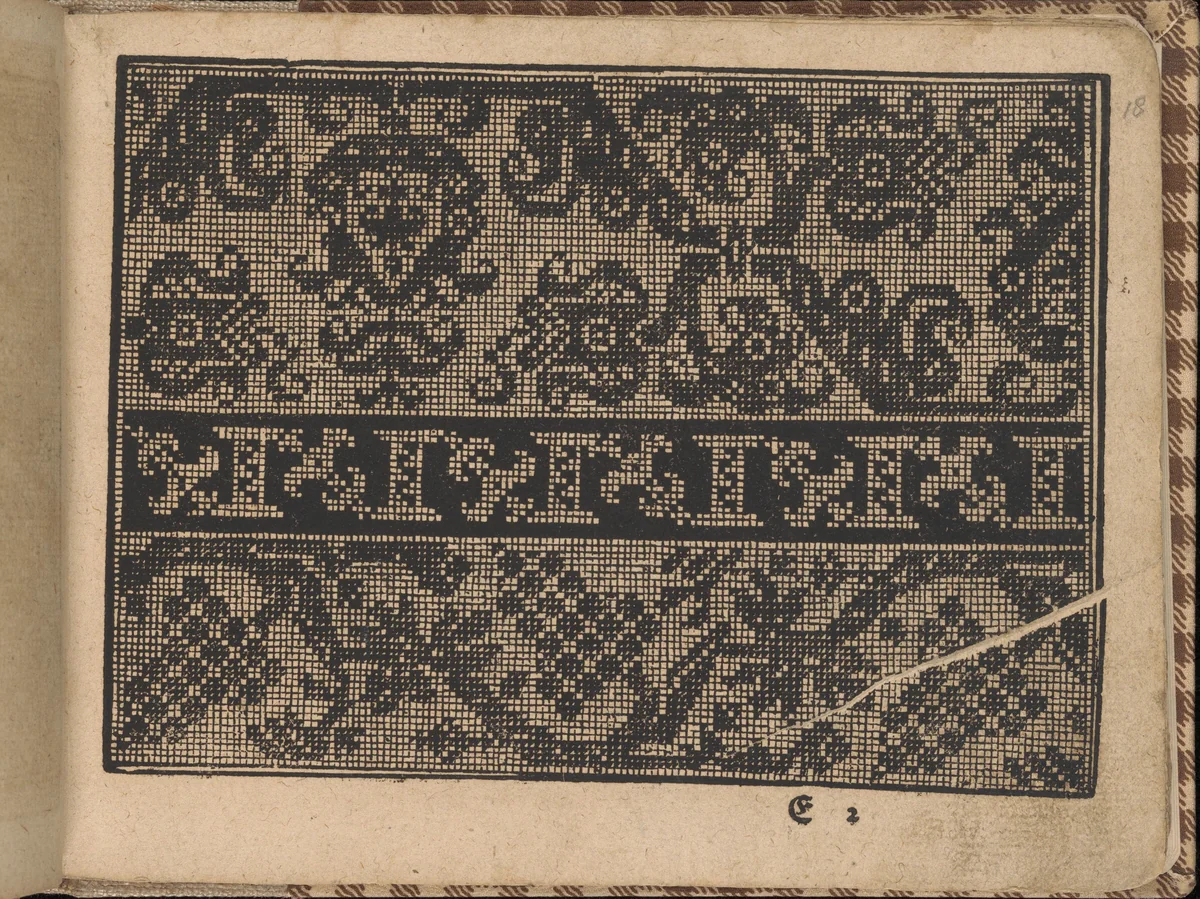 New Künstlichs Modelbuch (Page 18 recto) by Bernhard Jobin, book, 1600