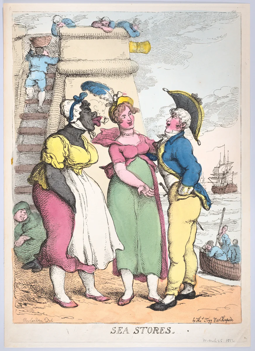 Sea Stores by Thomas Rowlandson, print, 1812