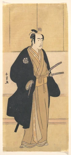 An Unidentified Actor in the Role of a Samurai by Katsukawa Shunjō, print, 1700-1787