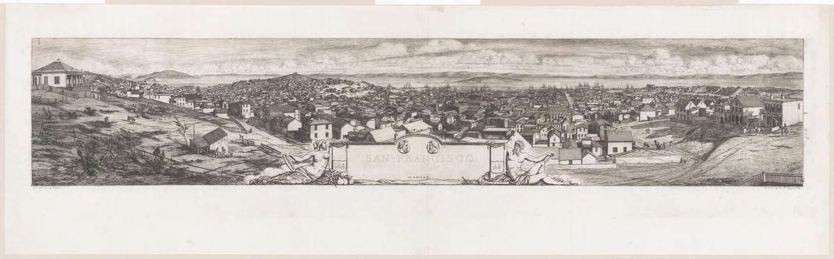 San Francisco by Charles Meryon, print, 1855-1856